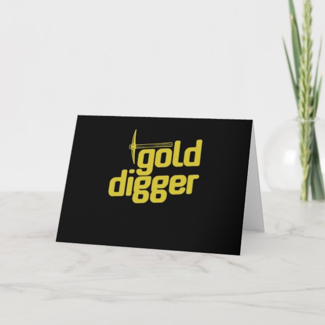 Gold Digger Spitzhacke Pickel Werkzeug Card (Front)