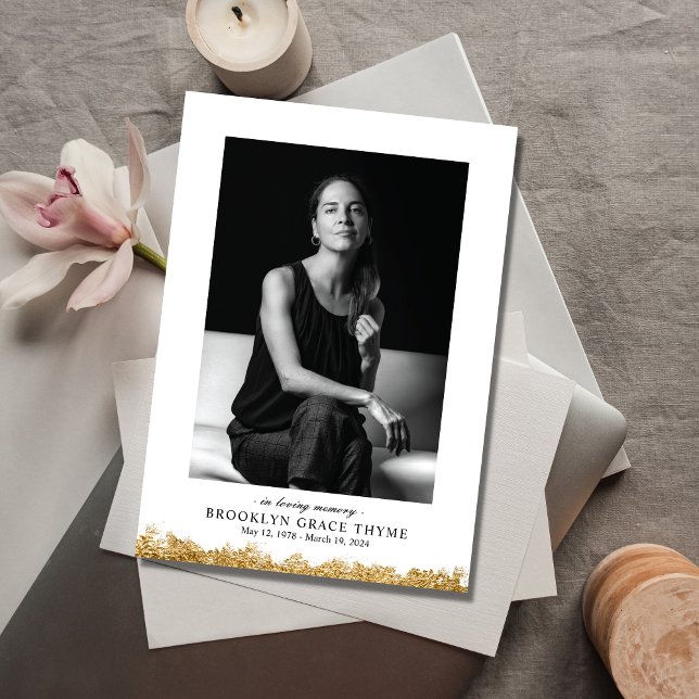 Gold Dipped Photo Memorial Program (Creator Uploaded)