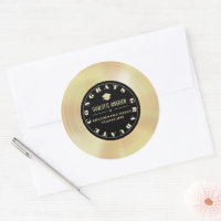 Gold Disc/Vinyl Record Graduation