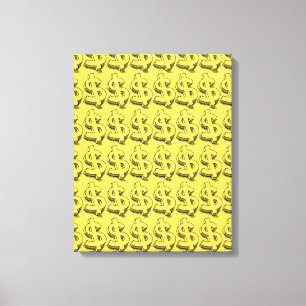 gold dolar canvas print