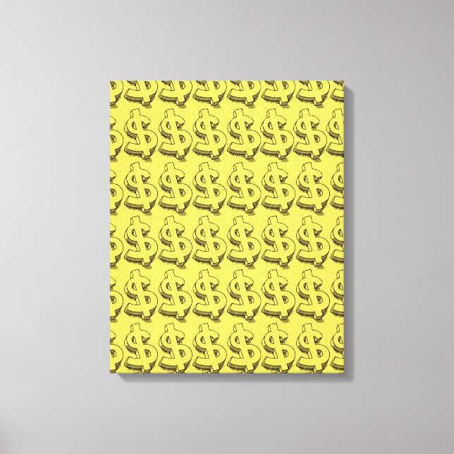 gold dolar canvas print (Front)