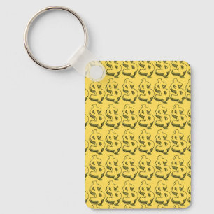gold dolar keychain