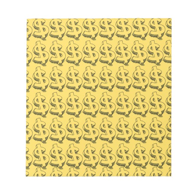 gold dolar notepad (Front)