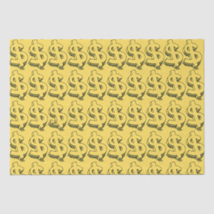 gold dolar tissue paper