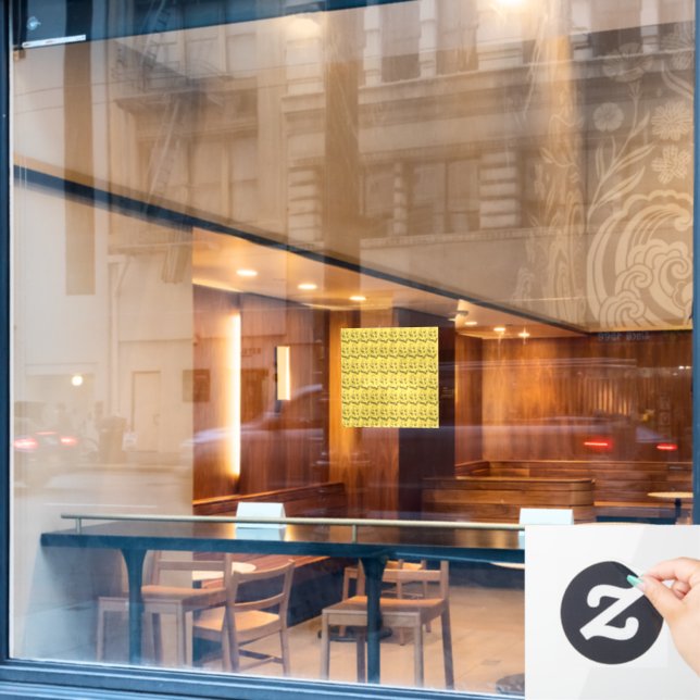 gold dolar window cling (Cafe Window)