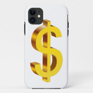 Gold Dollar Symbol iPhone 11 Case