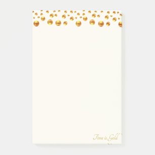 Gold Dot Header Post-it Notes
