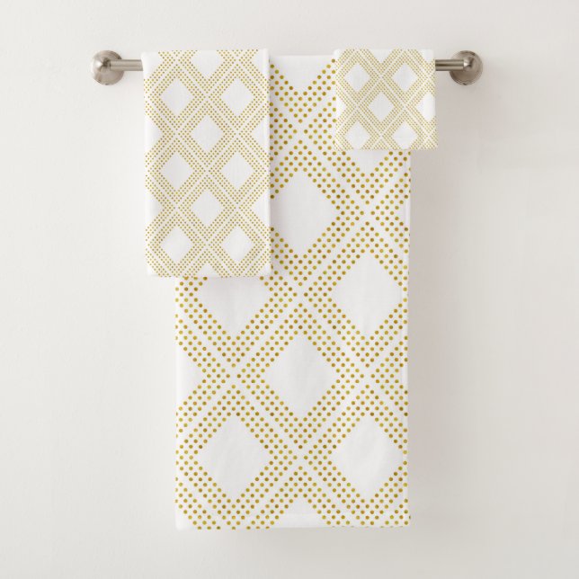 Gold Dots Bath Towel Set (Insitu)