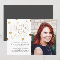 Gold Dots Let's Party Adult Birthday Photo