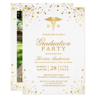 nursing graduation party invitations