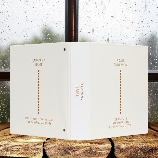 Gold Dots Minimalist Simple Professional Binder (Creator Uploaded)