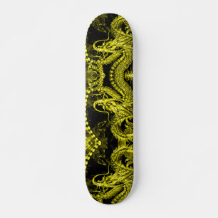 Gold Dragon Element Custom Pro Park Board Skateboard