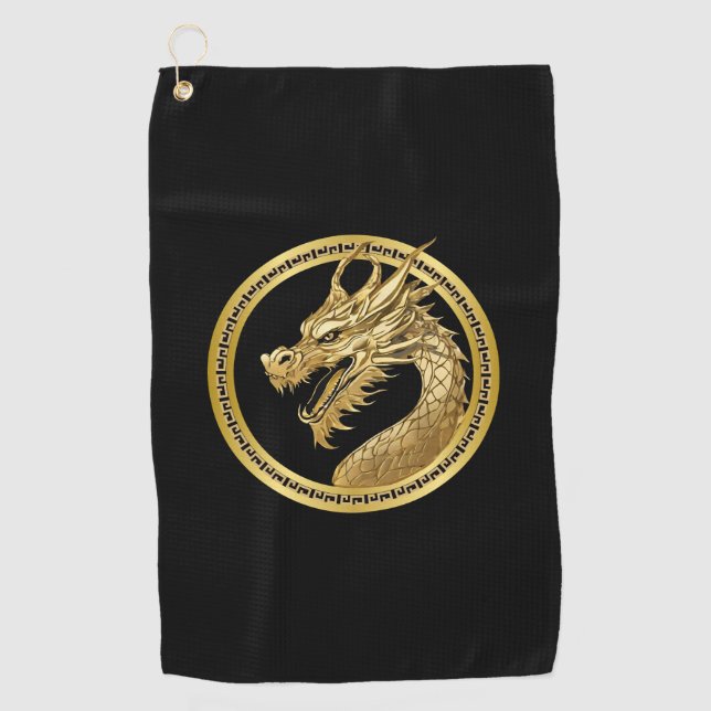Gold Dragon- Golf Towel (Front)