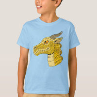 Gold Dragon Head in Profile