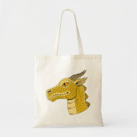Gold Dragon Head in Profile