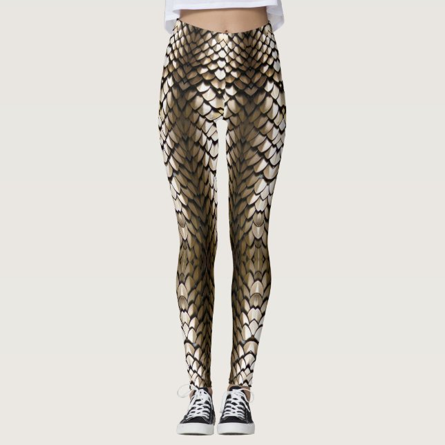 Gold dragon scales leggings (Front)