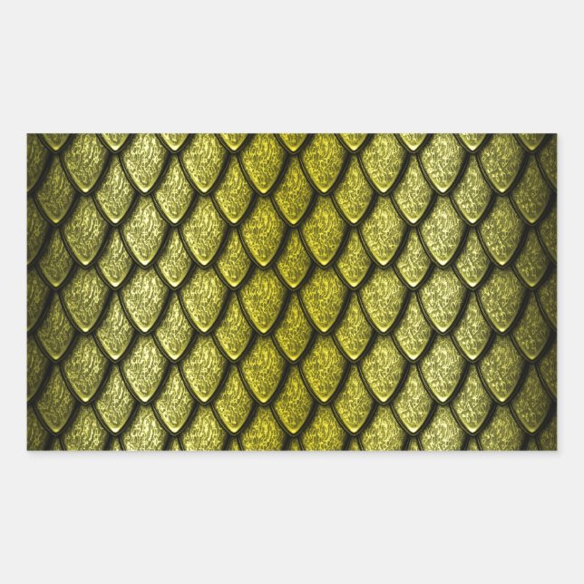 Gold Dragon Scales Sticker (Front)