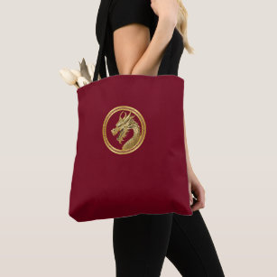 Gold Dragon- Tote Bag