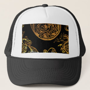 Gold Dragon Trucker Hat