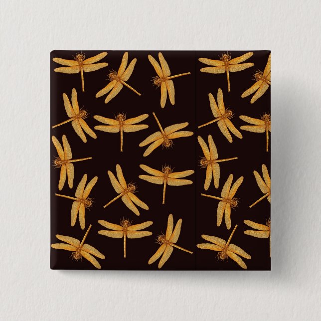 Gold Dragonflies Pin (Front)