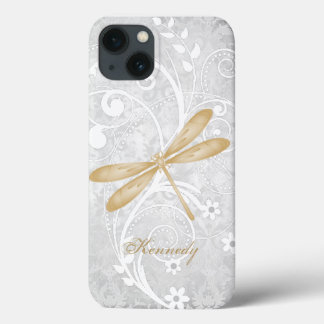 Gold Dragonfly Personalized Case-Mate iPhone Case