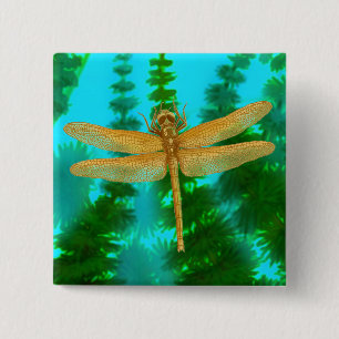 Gold Dragonfly Pin