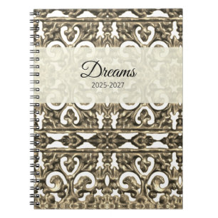 Gold Dream Diary Notebook