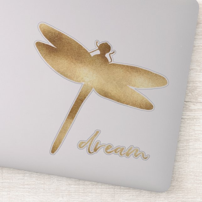 Gold Dream Dragonfly (Detail)