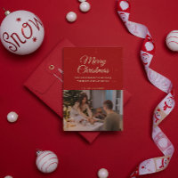Gold Droplets Merry Christmas | Christmas Blessing