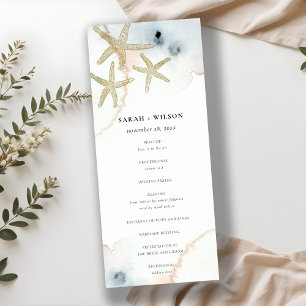 Gold Dusky Blue Beachy Starfish Programme de maria