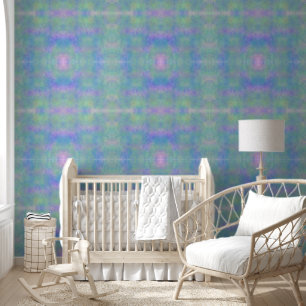 Gold dust sky blue and green variation wallpaper