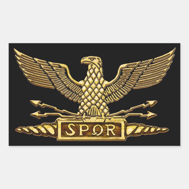 Gold Eagle of Roman Republic Sticker (Front)