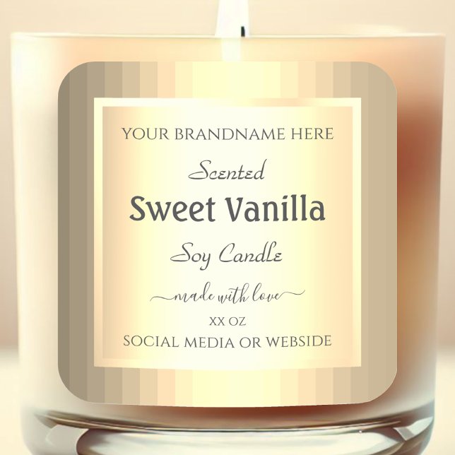 Gold Effet Produit Packaging Étiquettes Profession (Créateur téléchargé)