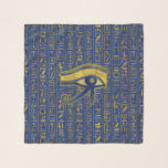 Gold Egyptian Eye of Horus - Wadjet Lapis Lazuli Scarf<br><div class="desc">Gold Egyptian Eye of Horus - Wadjet Lapis Lazuli</div>