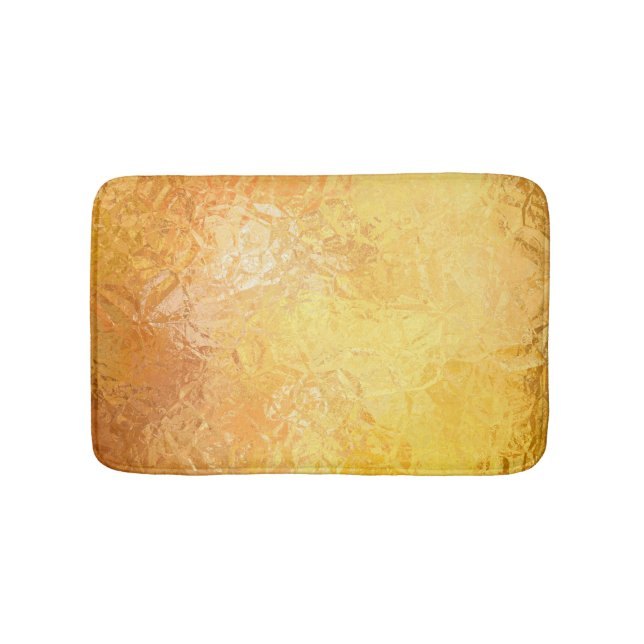 Gold Elegance: Abstract Luxurious Background Bath Mat (Front)