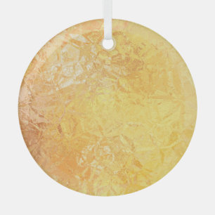 Gold Elegance: Abstract Luxurious Background Glass Ornament