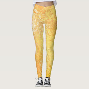 Gold Elegance: Abstract Luxurious Background Leggings