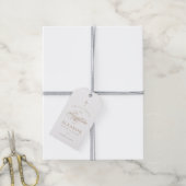 Gold Elegant Calligraphy Baptism Thank You Favour Gift Tags (With Twine)