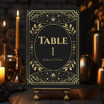 Gold Elegant Mystical Tarot Card<br><div class="desc">Elegant and modern wedding design inspired by a tarot card. Design is not real foil. Items are printed exactly as they appear on your screen when you add to the cart, so personalize and add each table number that you need to your cart individually. Matching Items in our shop for...</div>