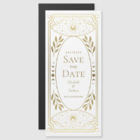 Gold Elegant Mystical Tarot Card Save the Date