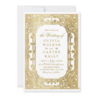 Gold elegant ornate romantic vintage wedding