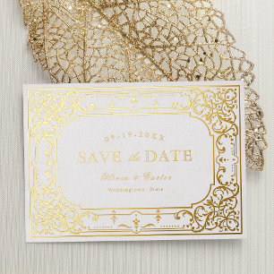 Gold elegant romantic ornate vintage wedding
