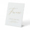 Gold Elegant script wedding favours please take on