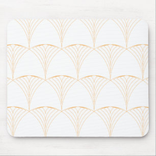 Gold, elegant simple luxurious traditional pattern mouse pad
