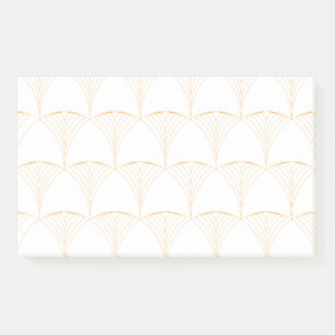 Gold, elegant simple luxurious traditional pattern post-it notes