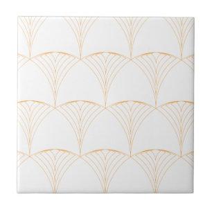 Gold, elegant simple luxurious traditional pattern tile