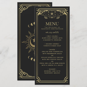 Gold Elegant Tarot Card Wedding