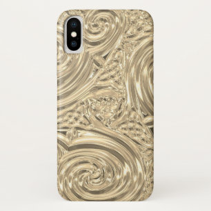 Gold elegant victorian nouveau Case-Mate iPhone case