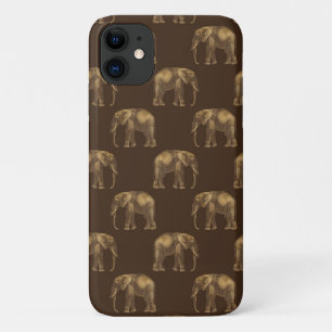 Gold Elephant Chic Elegant Stylish iPhone 11 Case