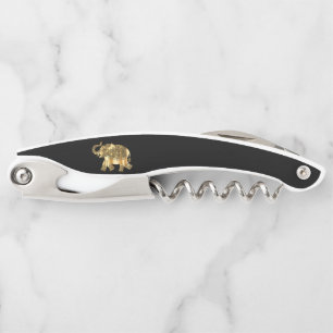 Gold Elephant Corkscrew